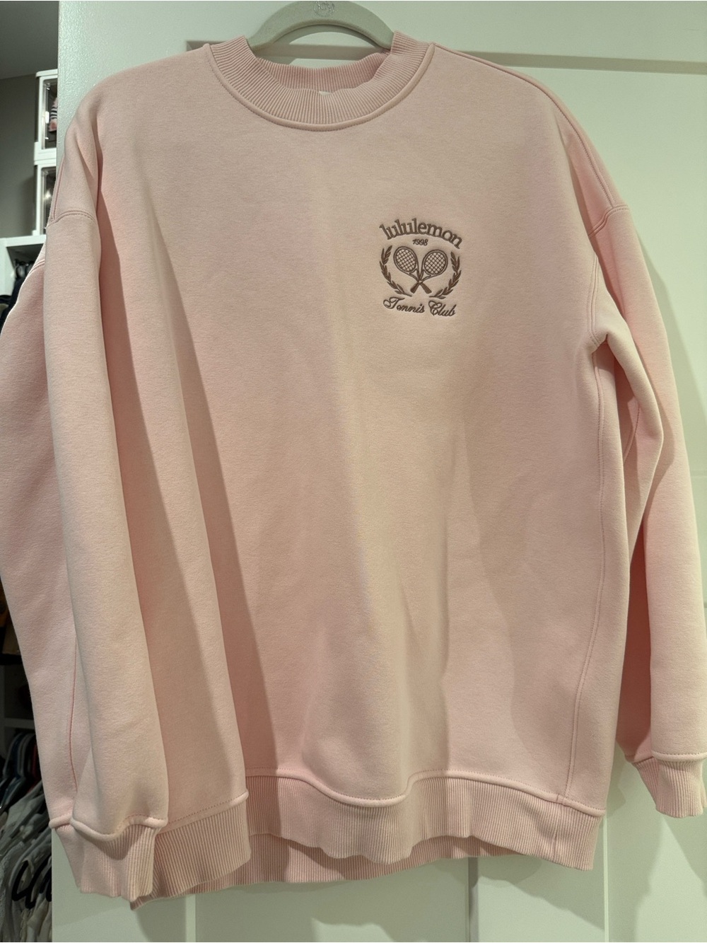 lululemon Tennis Club Sweatshirt Pink Medium